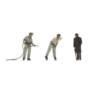 Tankstation figuren 3x