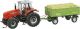 MF Tractor met aanhanger (WIKING)