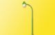 H0 Bogen-Gaslaterne, LED warm