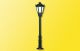 H0 Parklaterne schwarz, LED