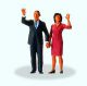 1:87 President Obama en echtgenote