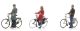 Wachtende fietsers (3x)
