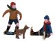 Jongens en hond op het ijs set à 3