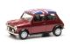 Mini Cooper Mayfair, rood met. + Britse vlag