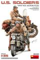 US Soldiers w. WLA Motorcycles