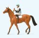 1:87 Jockey op paard