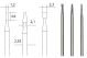 HM-freesset 3-dlg. (cilinder, kegel, rol)