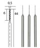 Mikro spiraalboren 0,5 mm. 3 st.