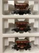 3 Schotterwagens DB 