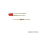 LED rot D: 3 mm, 4 Stk