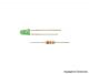 LED gruen D: 3 mm, 4 Stk
