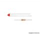 LED rot D: 1,8 mm, 3 Stk