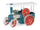 Stoomtractor, blauw (D405)